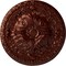 Ekena Millwork Amelia Ceiling Medallion (Fits Canopies up to 2 3/8"), Hnd-Painted Antique Copper, 19 5/8"OD x 3/4"P CM20AMACS - alternate 1